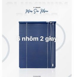 Màn Sáo Nhôm C Shape 25mm 2 dây