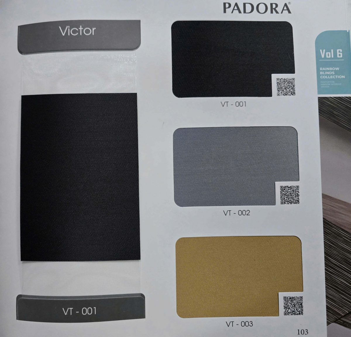 Mẫu vải rèm cầu vòng Victor